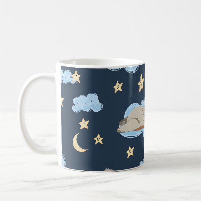 Spipor: Bra Natten Mönster Kaffemugg (Vänster)