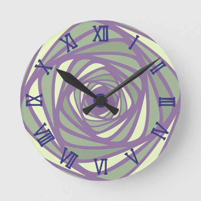 SPIRAL 4 FÄRG RUND KLOCKA (Framsida)