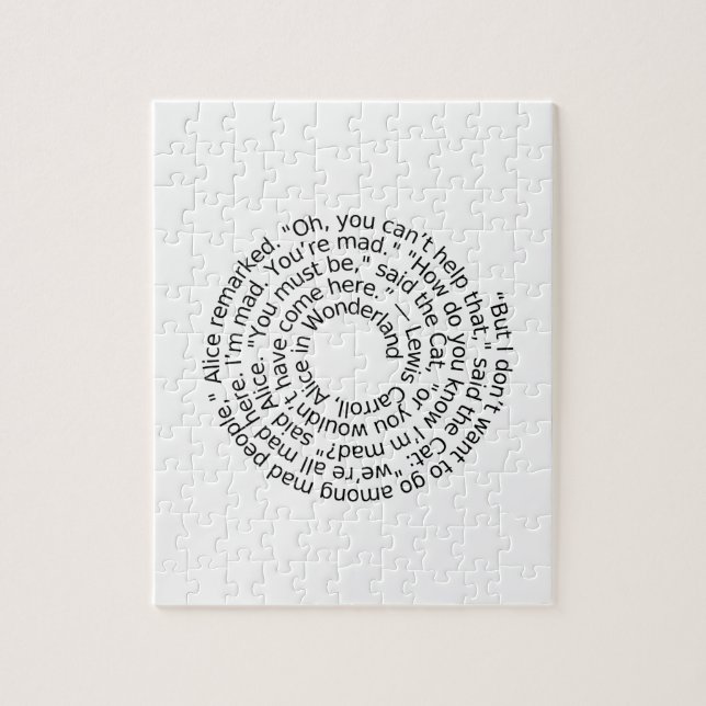 Spiral-alicewonderland2 Pussel (Vertikal)