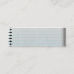 Spiral anteckningsbok fodrat papper mini visitkort