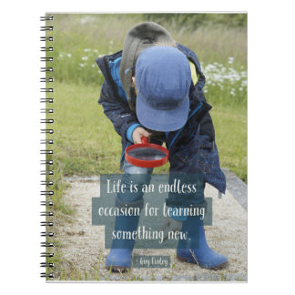 Spiral anteckningsbok "som lärer" 6,5" x8.75 ",