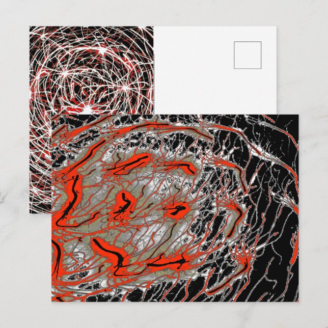 Spiral Art Card Vykort (Fram/baksida)