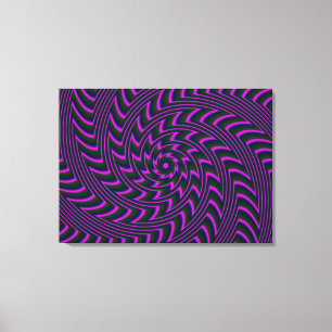 Spiral Art Stretched Kanvastryck