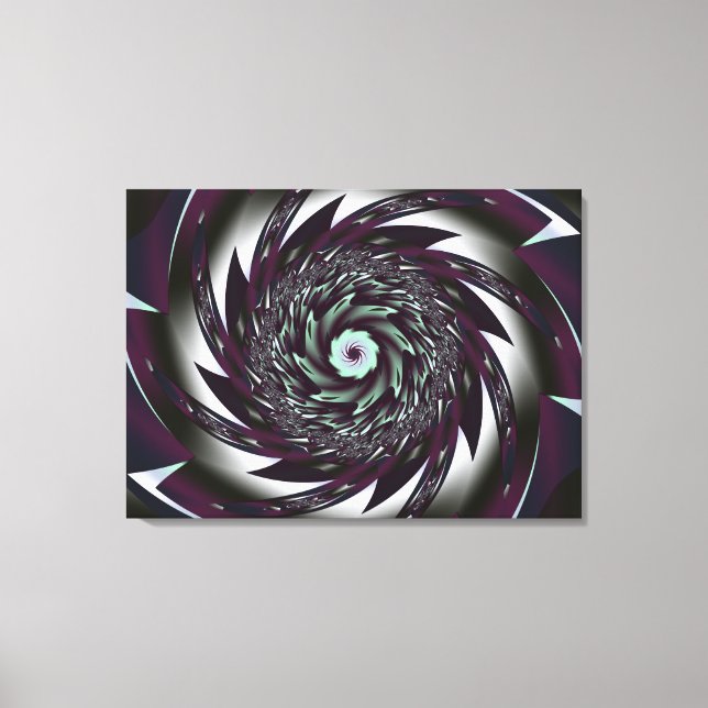 Spiral Art Stretched Kanvastryck (Framsida)