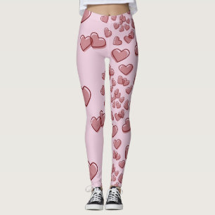 Spiral av hjärtor leggings