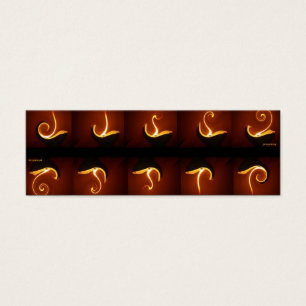 spiral av hopp litet visitkort