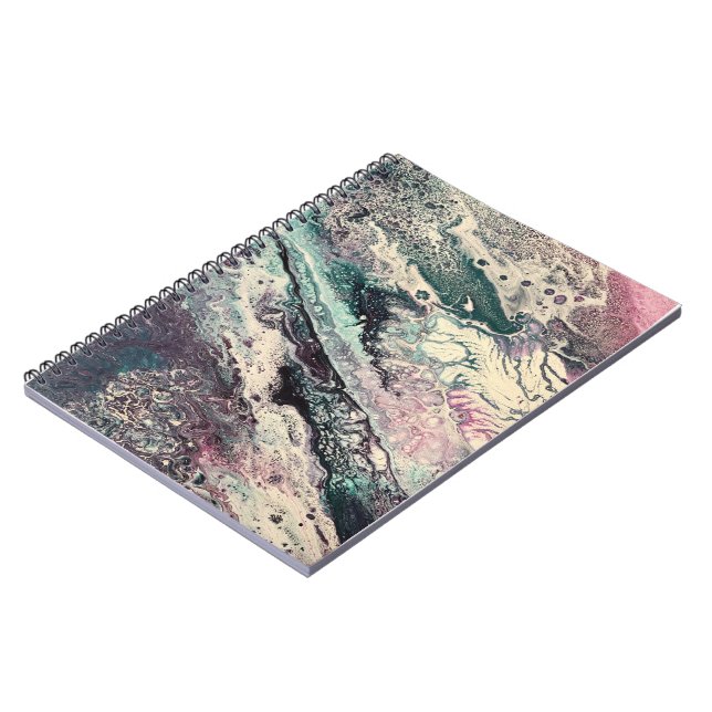 Spiral bärbar dator med Johnson Abstrakt Artwork Anteckningsbok (Vänstra Sidan)