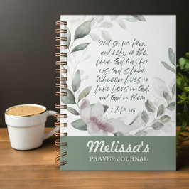Spiral Bible Verse Prayer journal Anteckningsbok