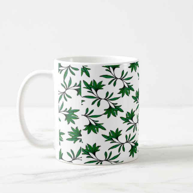 Spiral bläckfiskbakgrund kaffemugg (Vänster)