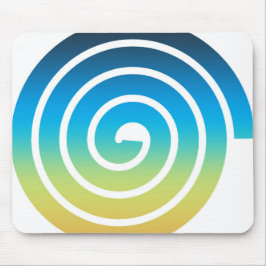 SPIRAL BLÅTT OCH GRÖNT MUSMATTA