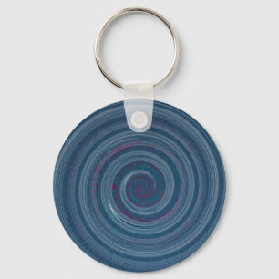 spiral blue - hypnotic nyckelring