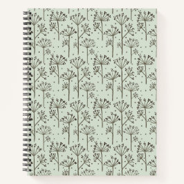 Spiral-bok med blommönster