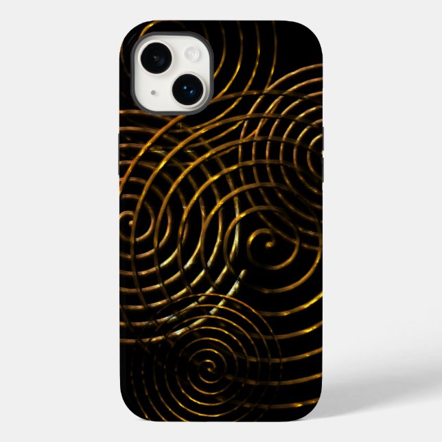 Spiral Celtic symbol guld metallic Fodral-Mate iPh (Baksida)