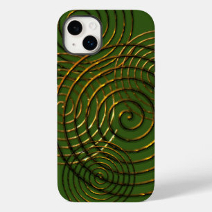 Spiral Celtic symbol guld metallisk