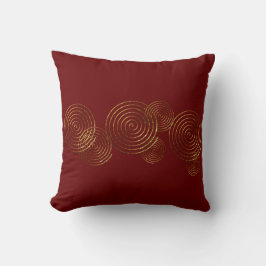 Spiral Celtic symbol guld metallisk Dekorativ kudd Kudde