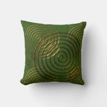 Spiral Celtic symbol guld metallisk