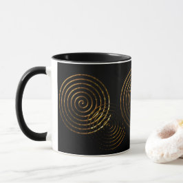 Spiral Celtic symbol guld metallisk Mugg
