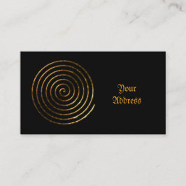 Spiral Celtic-symbol Visitkort