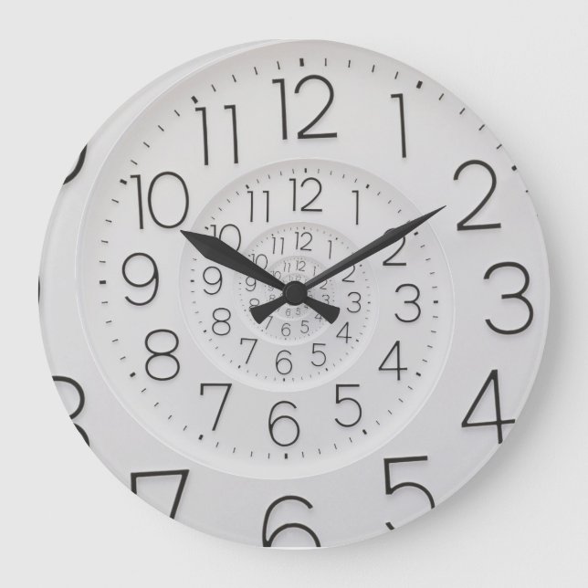 Spiral Clock Droste Wall Clock Large Stor Klocka (Framsida)