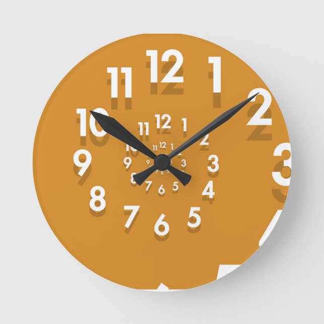 Spiral Clock Rund Klocka (Framsida)