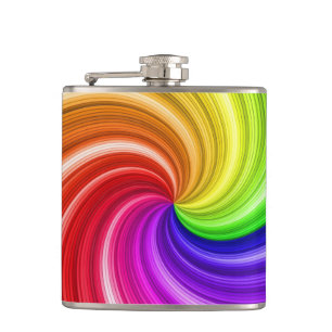Spiral Colorour Tie Dye Rainbow Swirl Art Mönster Fickplunta