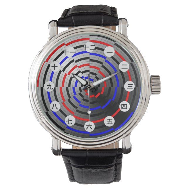 Spiral Cone (japanska Ansikte) av Kenneth Yoncich Armbandsur (Framsida)