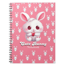 Spiral Cute Bunny bärbar dator Anteckningsbok