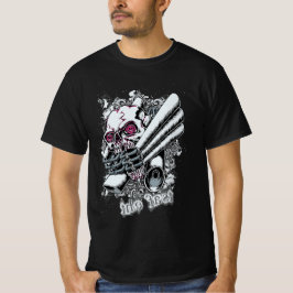 Spiral-Eyed Skull - Gothic Horror Grunge Design T Shirt