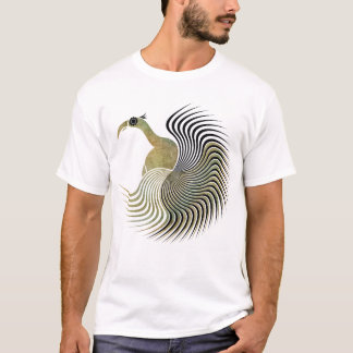 Spiral fågel t-shirt