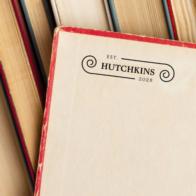 Spiral-familjens Namn-år Självfärgande Stämpel (Skapare uppladdad)