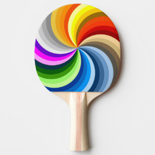 Spiral Färg Wheel Pingisracket