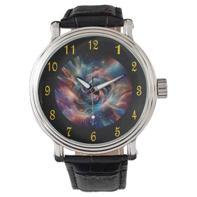 Spiral Fire Vortex ~ Time Portal ~Maskin ~ Armbandsur (Framsida)