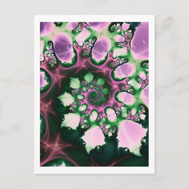 Spiral Flower Vykort (Framsida)