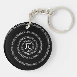 Spiral för Pi Digits på svart