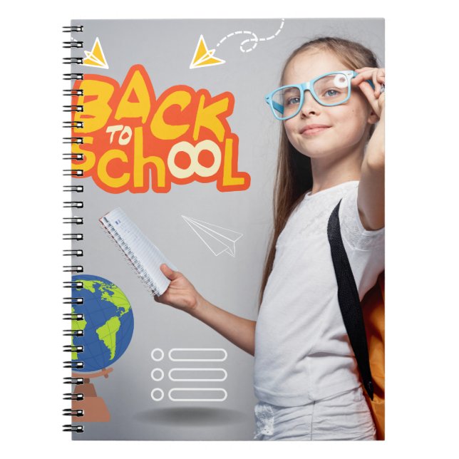 Spiral-foto-anteckningsbok (80 sidor, B&W) Anteckningsbok (Framsidan)