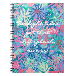 Spiral foto anteckningsbok i stilren grafik