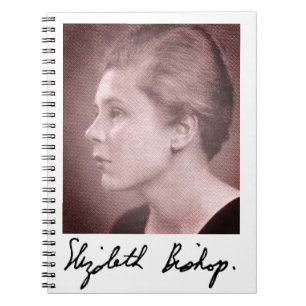 Spiral Fotoanteckningsbok om Elizabeth Bishop Anteckningsbok