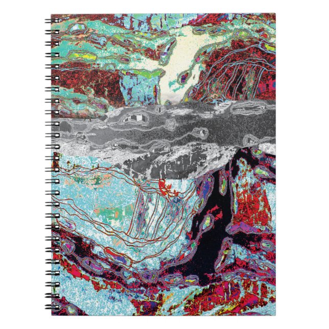 Spiral Fotoanteckningsbok – Strata Pulse Anteckningsbok (Framsidan)