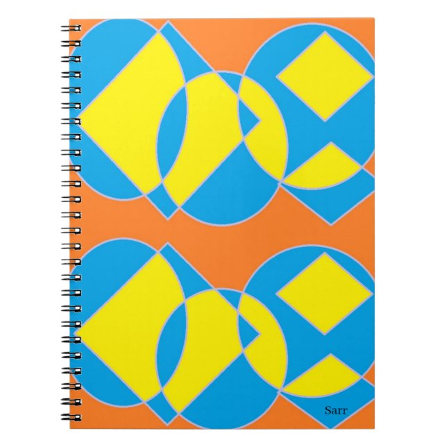 Spiral-fotodator: ABSTRACT DESIGN Anteckningsbok (Framsidan)