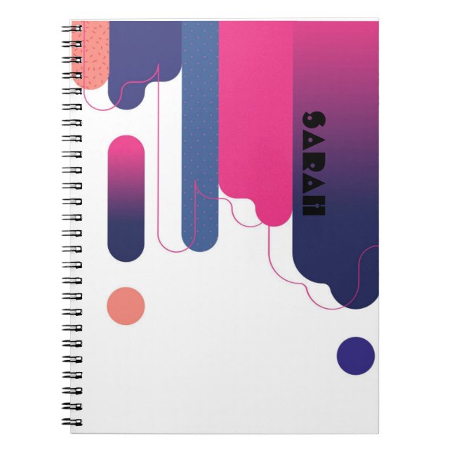 Spiral fotopatbok BAUHAUS DOTS Anteckningsbok (Framsidan)