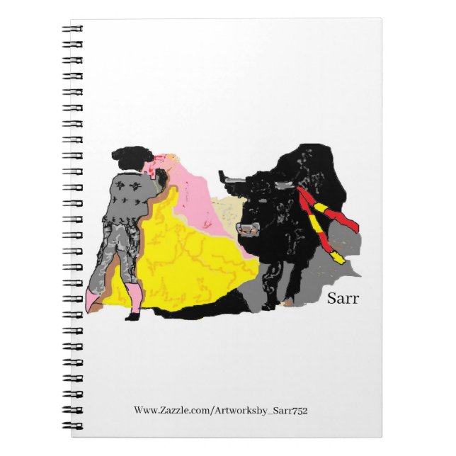 Spiral fotopatbok: Bullfighter Anteckningsbok (Framsidan)