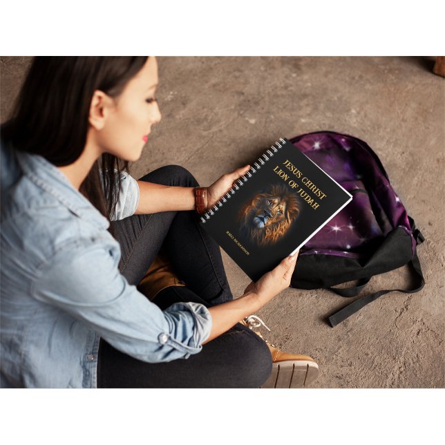Spiral fotopatbok Jesus Kristus Lejon om Judah Anteckningsbok (Skapare uppladdad)