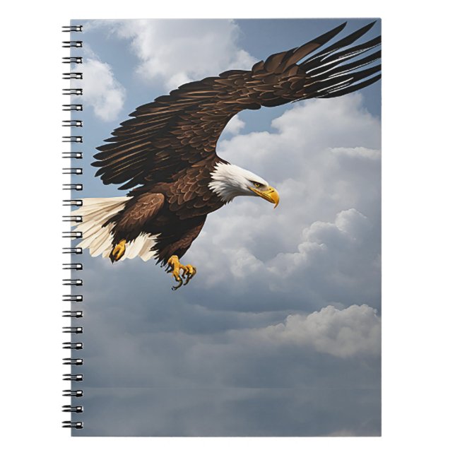 Spiral fotopatbok med örn anteckningsbok (Framsidan)