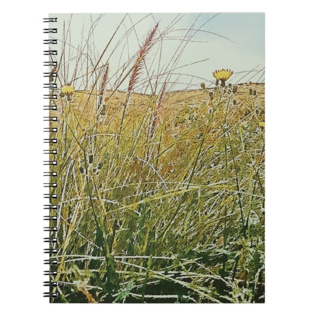 Spiral fotopatbok - "Vild blommor" Anteckningsbok (Framsidan)