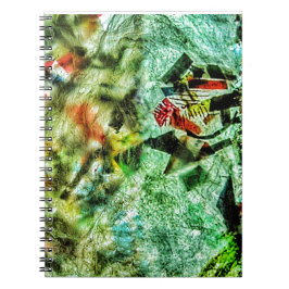 Spiral fotopatortext vanlig abstrakt anteckningsbok