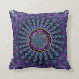 Spiral Fractal för elegant med den Celtic Kudde