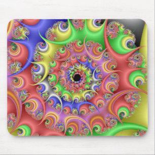 Spiral Fractal för påskägg Musmatta
