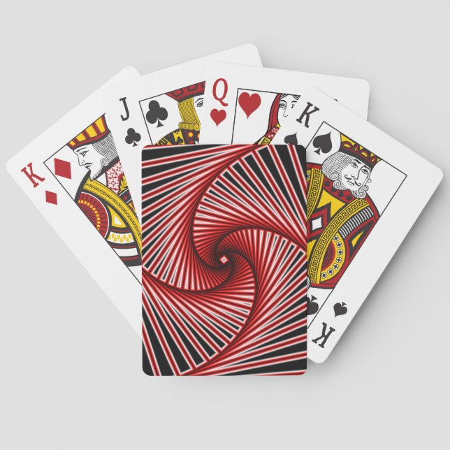 Spiral fractal mönster casinokort (Baksidan)