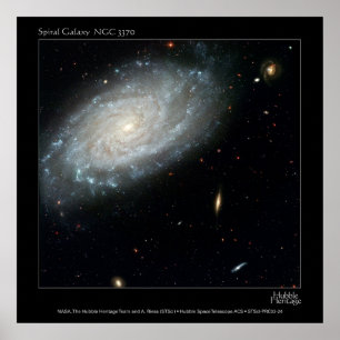 Spiral galax NGC 3370 Poster