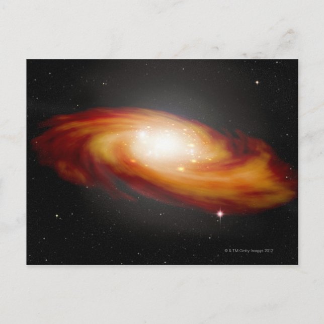 Spiral Galaxy 3 Vykort (Framsida)